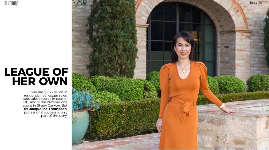In the latest issue of Blue Door Magazine, read about how reaching a billion dollars in real estate sales are just one part of Jacqueline Thompson’s life in coastal Orange County. @bluedoormagazine @jacquelinethompsongroup @surterreproperties #bluedoormagazine #jacquelinethompsongroup #surterreproperties #coastalorangecountyrealestate #orangecountyliving
